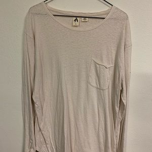 Urban Outfitters Beige Scoop neck tee